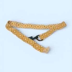 Universal Thread Mustard Diamond Pattern Belt